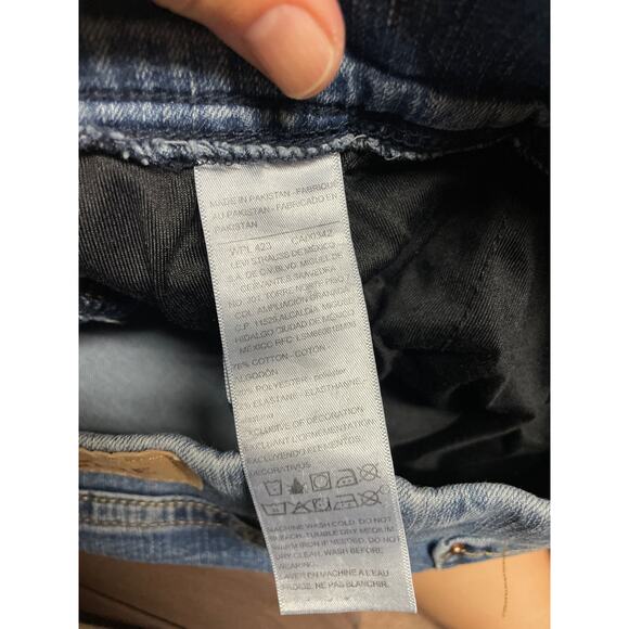 Levi Strauss signature gold pull on Bermuda jean short denim sz 6 elastic 28 - Picture 5 of 5